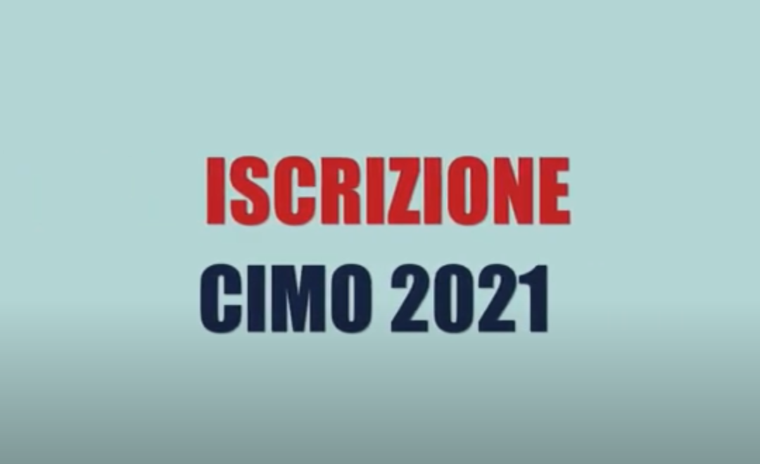 Iscrizione CIMO 2021