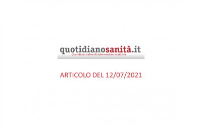 Quotidianosanità.it – articolo del 12 luglio 2021