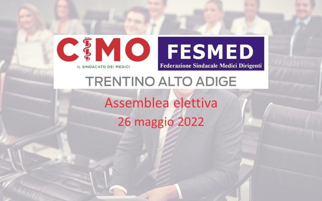 Assemblea elettiva 26 maggio 2022